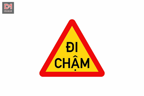 Biển cảnh báo đi chậm
