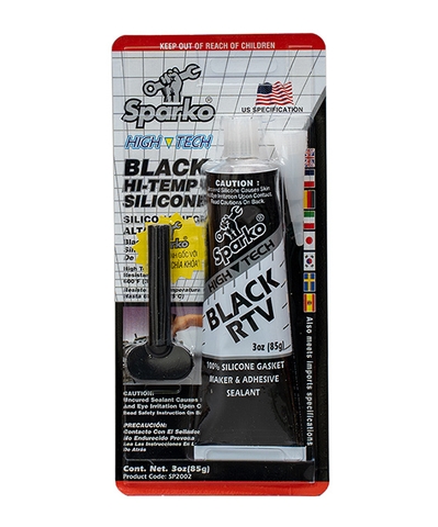 Keo chịu nhiệt Sparko Black Hi-Temp Silicone RTV 85gr