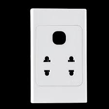 Ổ cắm đôi 2 chấu 16A + 1 Lỗ mã A20US2XN