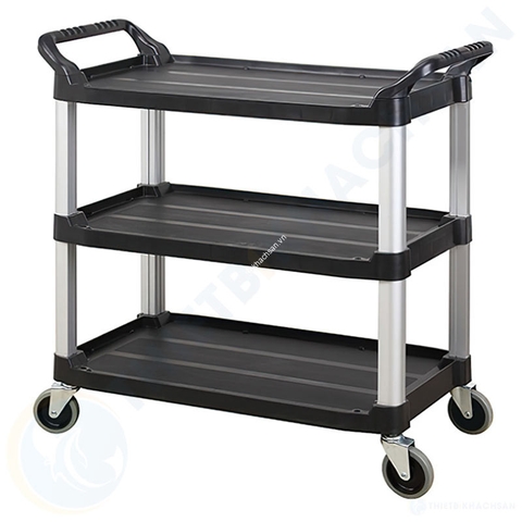 Xe đẩy đa năng 3 tầng màu đen cỡ lớn 102