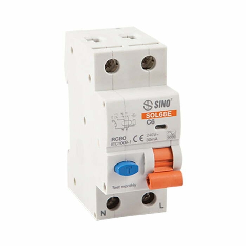 Aptomat chống giật RCBO Sino SOL68E 20A 30mA