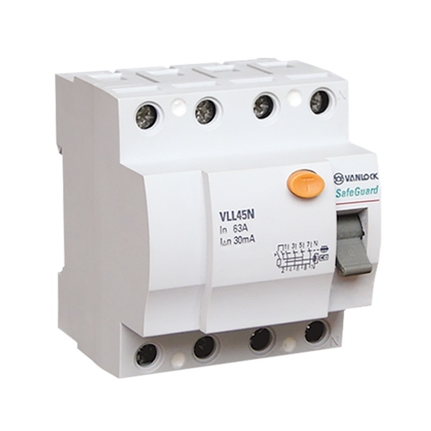 Aptomat chống giật RCCB Sino VLL45N 4 cực 40A 100mA