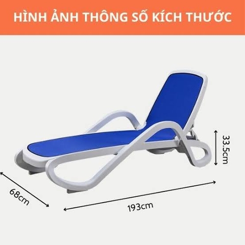 Ghế hồ bơi bằng nhựa cao cấp-Mẫu 3