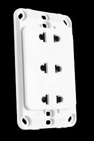 Ổ cắm ba 2 chấu đế liền 16A KT120x70mm mã A20US3N