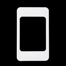 Mặt viền đơn màu trắng kiểu Iphone KT120x71.5mm mã A20-IP