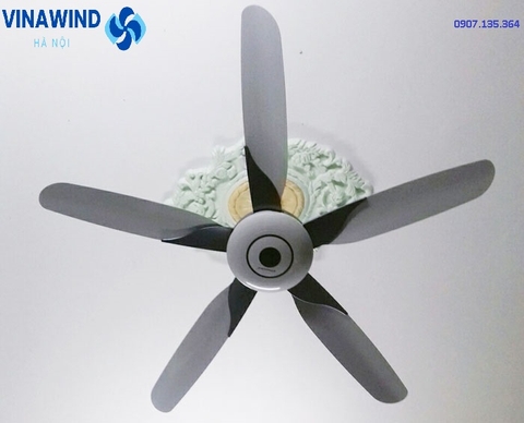 Quạt trần vinawind QT 1500X 5 cánh, điều khiển từ xa