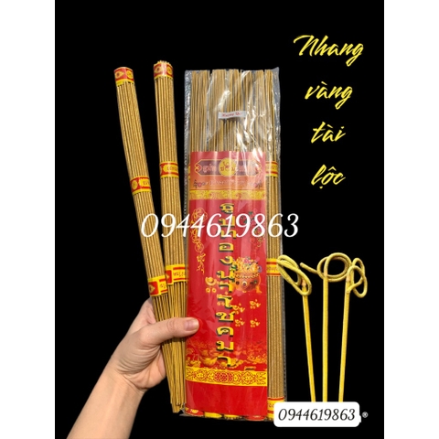 Hương Nhang Thần Tài Thái Lan 185 nén - Hương Sạch, Ít Khói Cuộn Tàn Tài Lộc