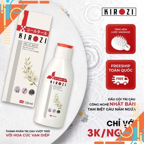 Dầu gội Kirozi, kirei Nhật Bản sạch gàu nấm- Chai 120ml - HTshop