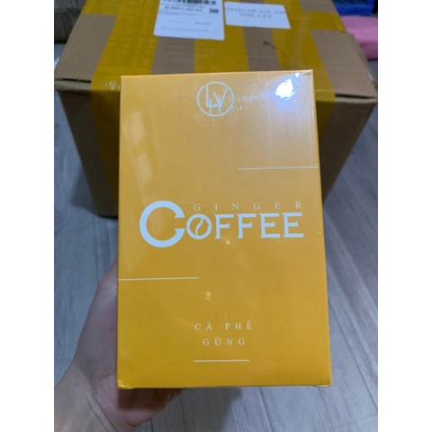 Cà phê gừng đen mật ong Black Ginger Honey giảm cân Ginger coffee- Hộp 14 gói