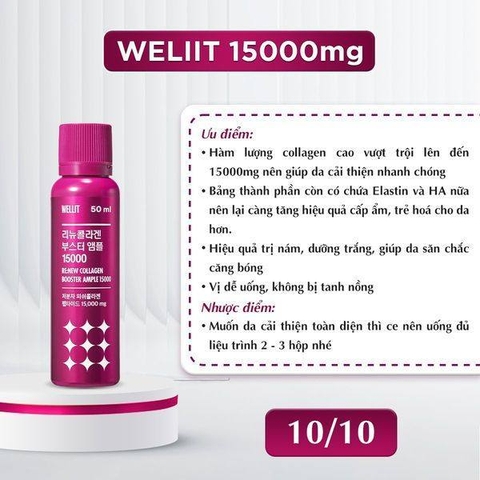 Collagen Wellit Booster Ample Nước uống Trẻ Hóa Da Hàn Quốc - HTHshop102