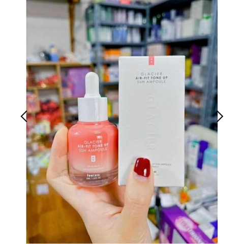 Tinh Chất Chống Nắng Dưỡng Trắng Nâng Tone Feelxo Glacier Air- Fit Tone Up SPF50+/PA+++ 30ML, Pink Tone Up  - HTHshop102
