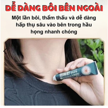 Kem Thoa SORE THORA CREAM Hỗ Trợ làm Giảm Viêm, Đau Họng Hạt, Amidan, Mãn Tính, Ho Khan