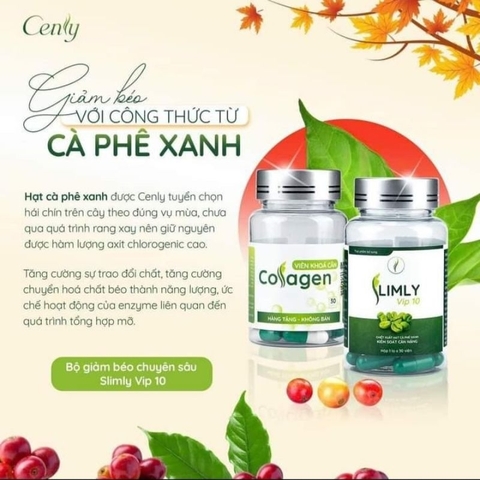 Giảm cân Thảo Mộc Slimly Vip 10 Hỗ Trợ Giảm Béo Tại Nhà - HTHshop102