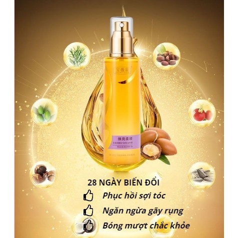 Xịt dưỡng tóc phục hồi tóc hư tổn hương nước hoa