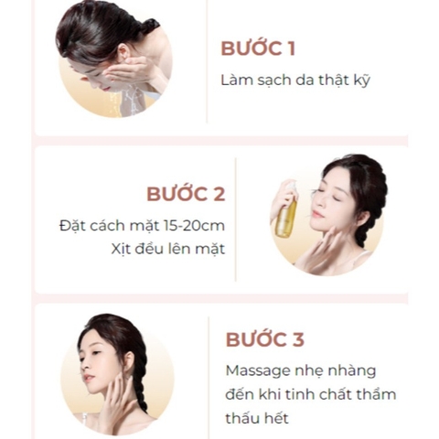 Tinh chất mờ nếp nhăn, trẻ hóa da HUNMUI - Xịt dưỡng da HUNMUI chống lão hóa, cấp ẩm chuyên sâu, dưỡng da trắng sáng