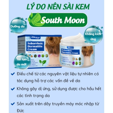Kem Bôi Da Liễu South Moon Cải Thiện Tình trạng vảy nến, á sừng, tổ đỉa