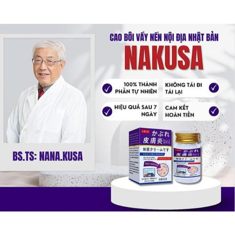 [Chính Hãng] Kem Nakusa Bôi Nấm Ngứa Viêm Da Cơ Địa NHẬT BẢN