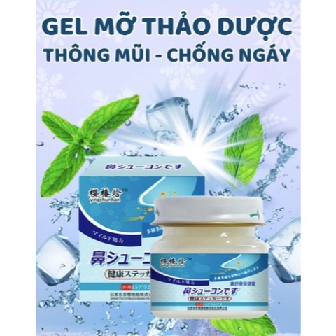 Gel mỡ giảm xoang Bishu thảo dược bạc hà