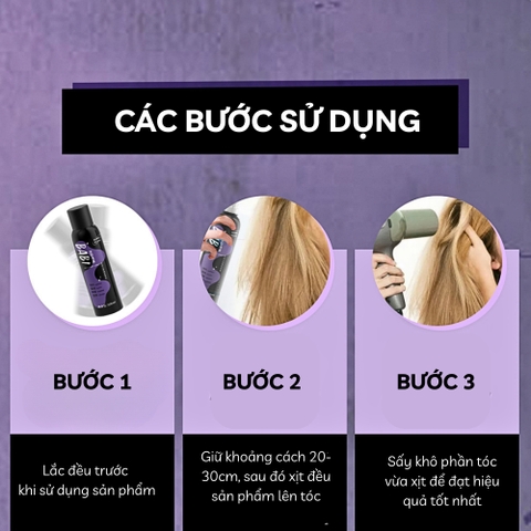 Gôm Xịt Tạo Phồng Giữ Nếp Tóc BABI 3WB Cao Cấp, Xịt Phồng Tóc Tạo Kiểu Giữ Nếp Không Bết Dính - HTHshop02