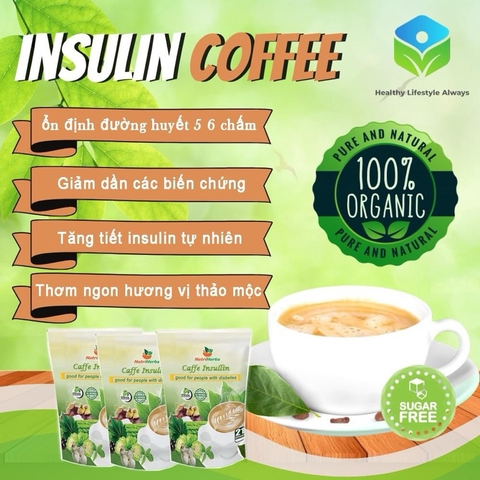 Cà phê INSULIN Cải Thiện Tiểu Đường Ngăn Ngừa Biến Chứng Tiểu Đường - Lalashop