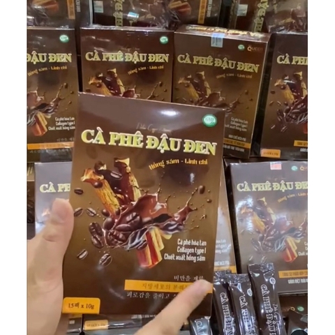 Cà phê đậu đen giảm cân nhanh cấp tốc an toàn, giảm mỡ bụng, giảm cân toàn thân Hộp 15 gói - Lalashop
