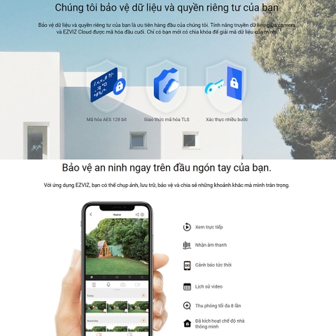Camera EZVIZ C3TN Color (Wifi Thân 2MP, đêm có màu)