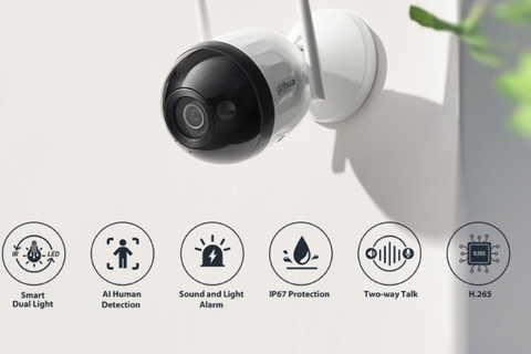 Camera DAHUA DH-F4C-PV (Wifi thân 4MP, Loa mic)