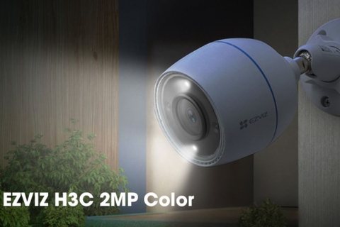 Camera EZVIZ H3c Color (Wifi Thân 2MP, đêm có màu)