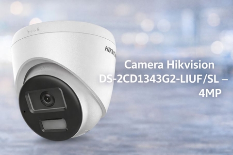 Camera Hikvision IP DS-2CD1343G2-LIUF/SL (Dome 4MP, Loa Mic, Ánh sáng kép)