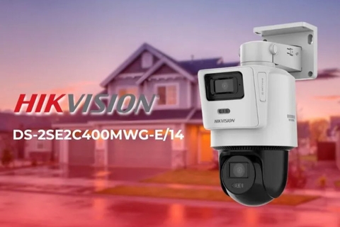 Camera Hikvision IP DS-2SE2C400MWG-E/14 (PT Quay quét 2 mắt 4MP)
