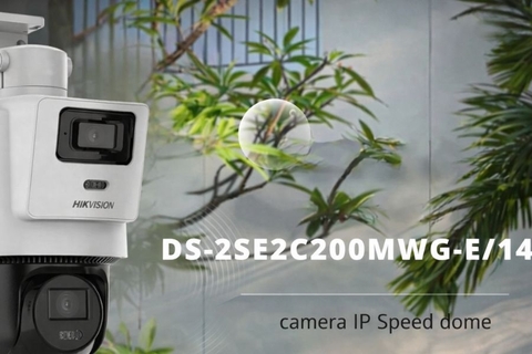 Camera Hikvision IP DS-2SE2C400MWG-E/14 (PT Quay quét 2 mắt 4MP)