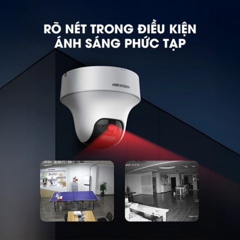 Camera Hikvision Wifi DS-2CV1F43G2-LIDWF (Dome quay quét 4MP, Loa Mic)