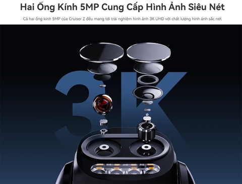 Camera IMOU IPC-S7DP-5M0WEZ Cruiser Z (Wifi quay quét 5MP, mắt kép Zoom 12X)