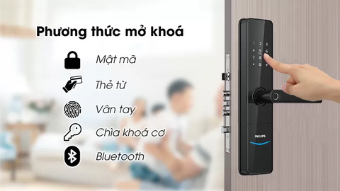 Khóa cửa vân tay Philips DDL603E-5HWS