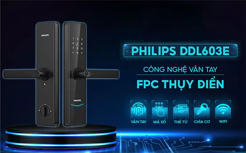 Khóa cửa vân tay Philips DDL603E-5HWS