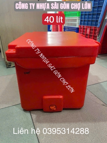 Thùng đá Thái Lan 40 lít mũi neo bản lề(  nhập khẩu chính ngạch)