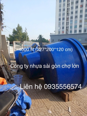 Tank  tròn nuôi cá koi 4000 lít (227*200*120 cm)