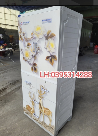 Tủ treo đồ MOCA Nai vàng nhựa Việt Thành☘️