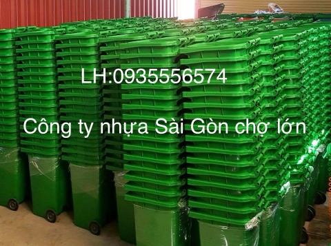 Thùng rác 120 lít 3 sao Hiệp Thành