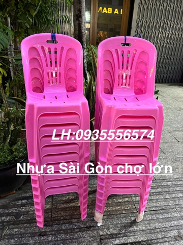 Ghế dựa nhỏ màu Hồng việt thành