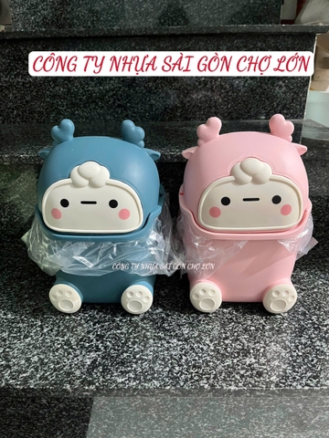 Thùng Rác MIni Dễ Thương Nhựa PP Bền Đẹp, Chống Thấm, Nhiều Màu Sắc - Thương Hiệu Vĩ Hưng🌸