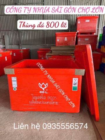 Thùng đá Thái Lan 800 lít hoa sen có chân nhập khẩu