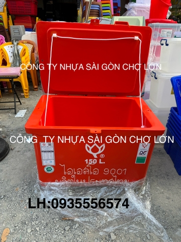 Thùng đá Thái Lan 150 lít nhập khẩu hoa sen