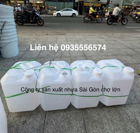 Can vuông 20 lít 3 cá màu trắng loại 1 kg