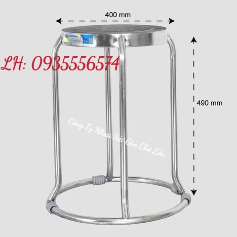 [Chính hãng] Ghế đôn inox super Qui Phúc 🌼