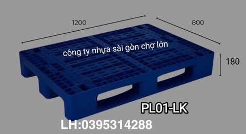 Pallet liền khối PL01-LK (120*80*18 cm) Long Thành
