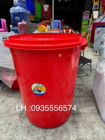 ￼Thùng Nhựa Tròn Duy Tân Đựng Nước, Đựng Gạo 220L
