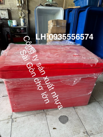 Thùng đá việt nam 350 lít nắp rời không chân