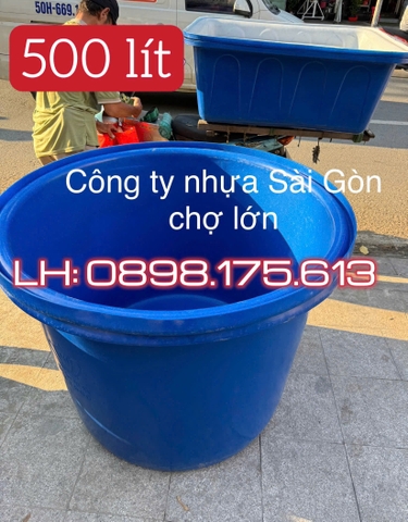 Thùng tròn nuôi cá 500 lít (108*82*77cm) 1 lớp và 2 lớp 🌸