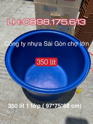 Thùng tròn nuôi cá 350 lít ( 97*75*68 cm) 1 lớp và 2 lớp 🌸